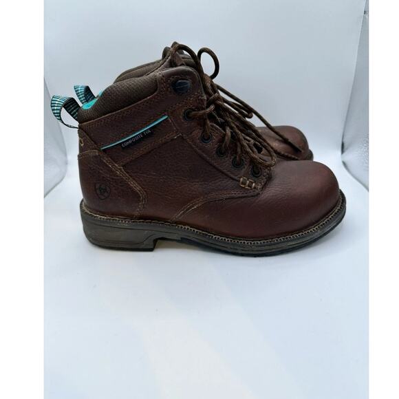 ARIAT WOMEN'S COMPOSITE WORK LACE UP SHOE BOOT 6 B STATIC DISSIPATING - Picture 1 of 5
